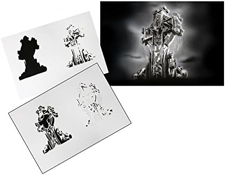 UMR-Design Step by Step Airbrush Stencil Template AS-115 M ca. 5,11" x 3,95"