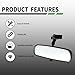 Yunnergo Interior Rear View Mirror Compatible with Civic 1.6L 1996 1997 1998 1999 2000 76430-S01-A01ZA