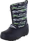 Northside Kid's Icicle Snow Boot, Black Green - 5 M US Toddler