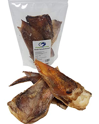 Food4Pets Rinder Schulterknorpel 250g Hundeleckerli für große Hunde Natürlicher Kausnack zur Zahnpflege und Beschäftigung - Getreidefrei und proteinreich
