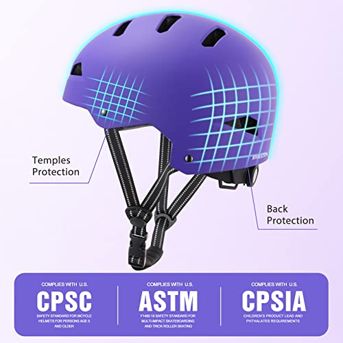 Whalezon Kids Bike Helmet Ages 8-14 Youth And Adults, Cpsc And Astm Skateboard Bicycle Scooter Cycling Bmx Skate Helmets For Boys Girls Men Women #TOP2