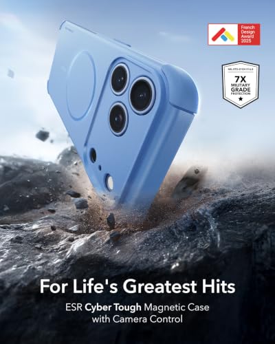Image of ESR for iPhone 17 Pro Max Case, for MagSafe, Rugged, Light Blue