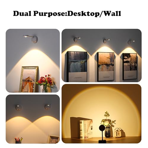 xcvoc Iluminação artística operada por bateria para pinturas, controle remoto sem fio, luzes de aran