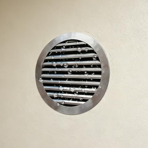 Puerta Contador Agua Panel de Acceso de Plomería Impermeable, Tapa de Orificio de Acceso de Pared Redonda Grande, Puerta Escotilla Inspección Acero Inoxidable(200mm/7.9in)