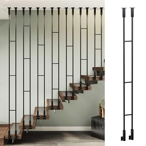 Garde-corps escalier à montage latéral pour rénovation de maison moderne de 170cm