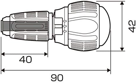 ANEX No.397-H Ratchet Handle, Replaceable Quick Ball 72 (No Bit)