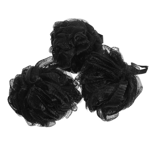 minkissy 3pcs Exfoliating Bath Balls: Mesh Shower Scrubber - Easy to Clean - Wash Accessories for Home Travel Spa Shower Cleaning Tools