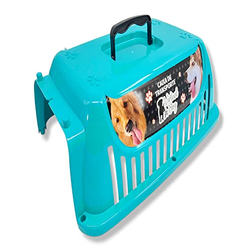 Caixa de Transporte Pet N2 Cães Gatos BrinqPet Cor: Verde
