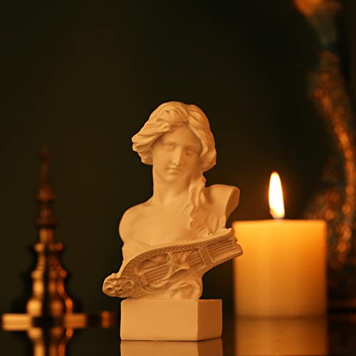 Lccck 6 Inch H Greek Mythology Bust Statue Decor,Artemis Statues Roman Goddess Figurines,Used For Sketch Practice Aesthetics Statues And Sculptures And Indoor Filling Space For Living Room thumb #4