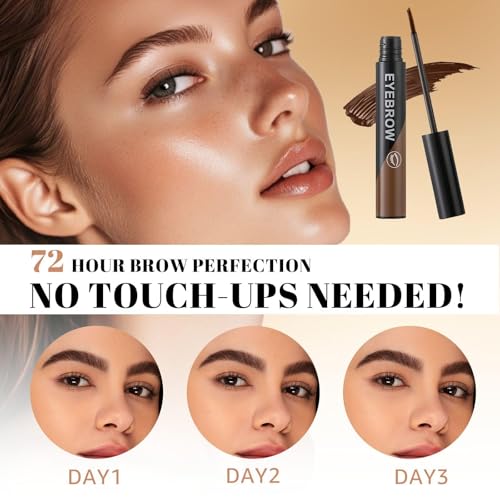 Ursoulney Eyebrow Gel - Easy Peel-Off for Fuller& Defined Brows, Waterproof Transfer-Proof Temporary Brow Gel, Last Up to 3 Days Makeup for Natural Looking Brows (Dark Brown) — view 5