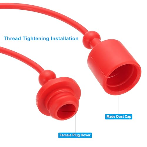 Image of PATIKIL 1 /2 inch NPT ISO-A Hydraulic Quick Disconnect Coupling, 1 Set Flat Face Hydraulic Quick Connect Coupler with Dust Caps Quick Release Coupling Set
