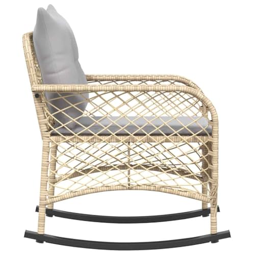Fauteuil à bascule de jardin résistant aux intempéries et stable