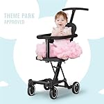 Dream On Me Lightweight and Compact Coast Rider Stroller with One Hand Easy Fold, Adjustable Handles and Soft Ride Wheels, Black - Image 2