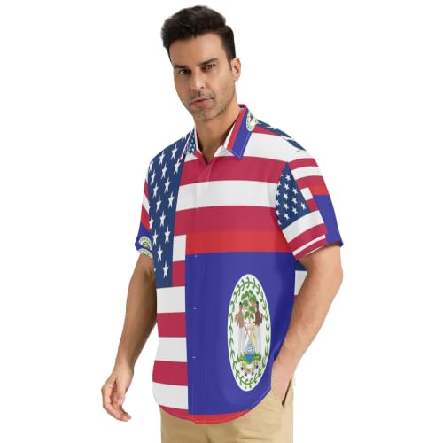 Chemise boutonnée homme anti irritation douce pour la peau business drapeau S