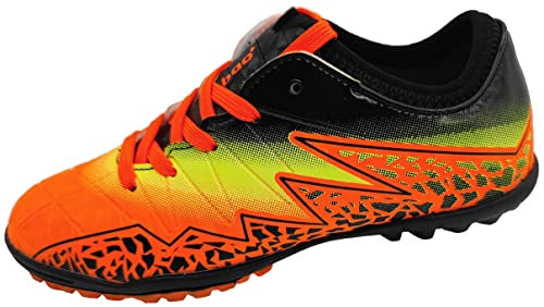 Cleat Soccer Football Shoes Kids Athletic Trainers Firm Ground Outdoor Lightweight Turf Shoes (Little Kid/Big Kid)