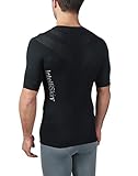 IntelliSkin Men's Foundation Recovery Zip - Posture Correction Shirt - Full Zip For Easy All-Day Wear
