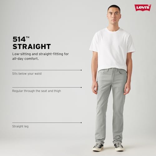 Levi's Men's 514 Straight Jean, Clean Run - Dark Indigo, 34Wx32L - 4