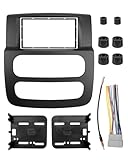 ANODZU Double Din Radio Stereo Dash Kit W/Antenna Adapter Harness Fit for Dodge RAM 1500 2500 3500 2002 2003 2004 2005