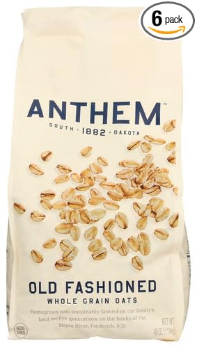 Generic A.nthem Old Fashioned Whole Grain Oats 40OZ Pack de 6