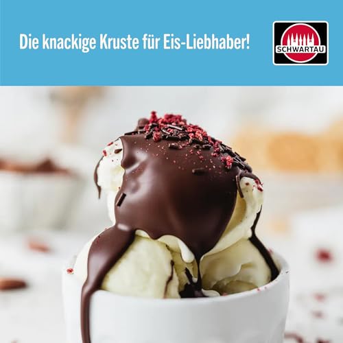 Schwartau Eiswunder Schokolade Eisglasur, knackige Schoko-Eiskruste, 125 ml Flasche