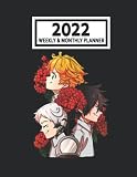2022 Weekly & Monthly Planner: The Promísed Neverlánd Anime Yakúsoku no Manga Hope Size 8.5 x 11 Calendar Schedule Organizer with 12 Monthly and 52 Weekly Pages for Women, Home, School and Office