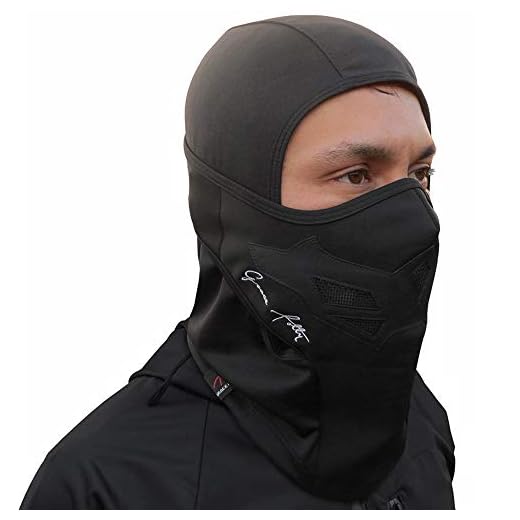Full Balaclava Ski Face Mask. Use for Snowboarding & Cold Winter Weather Sports (One Size, Black)