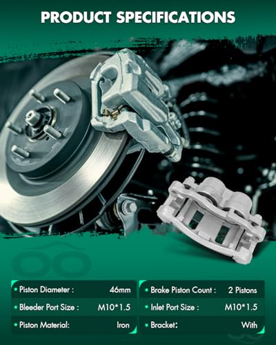 Image of SCITOO 18B4695 18B4694 Front Left & Right Disc Brake Calipers Assembly w /Bracket For Chevy For Blazer /For S10,For GMC For Jimmy /For Sonoma,For Isuzu For Hombre,For Oldsmobile For Bravada