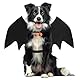 Fledermausflügel Hund,Halloween Fledermaus Hundekostüm,Hund Fledermausflügel mit Kürbisglocke,Einstellbar Hunds Fledermaus Flügel,Cosplay Dekoration Halloween Haustier Kostüm,L
