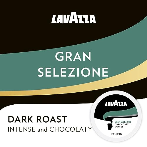 Image of Lavazza Single-Serve Coffee K-Cups for Keurig Brewer, Gran Selezione 32 Count Authentic Italian, Value Pack, 100% Arabica, Rainforest Alliance Certified 100% sustainably grown
