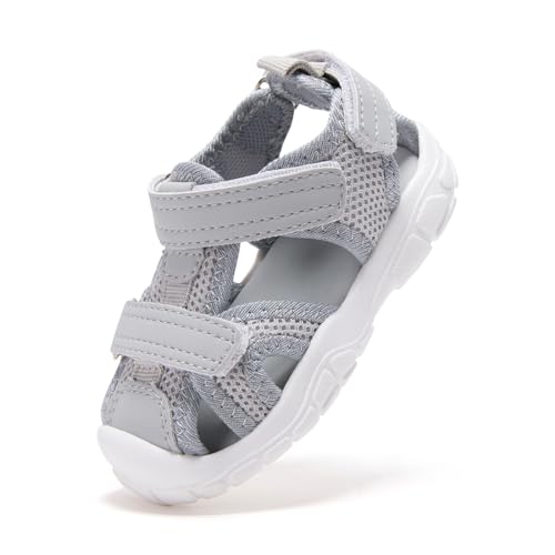 Image of BMCiTYBM Baby Boy Girl Closed Toe Summer Toddler Sandals Lightweight Shoes Infant Non-Slip First Walking Sneakers 6 9 12 18 24 Months 2-3 Years