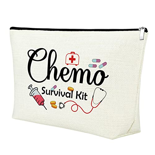 Mxrymvu Chemo Care Package for Women Makeup Bag Chemo Nurse Gifts Cosmetic Bag Chemotherapy Gift for Women Breast Cancer Nurses Gifts Zipper Pouch Cancer Nurse Thank You Gift Travel Pouch