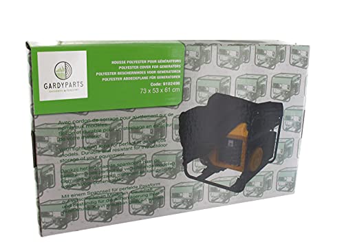 GREENSTAR - Housse Protection Groupe Électrogène - Polyester - Entretien Facile - Noire - Dimensions : 73 x 53 x 61 cm
