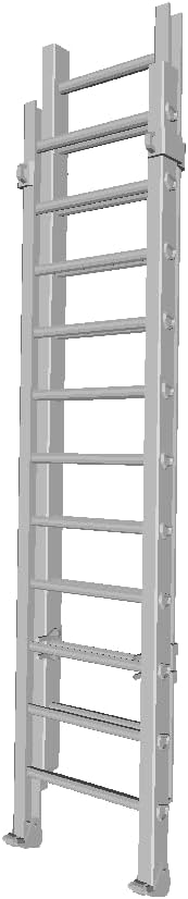 Printle Object Ladder-Folding Ladder with Locking Devices and Duo-Safety Ladder Shoe Figure for Dioramas and Model Train Sets Choose Your Scale image 4