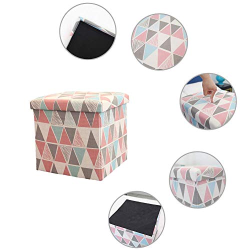 Repose-Pieds Ottoman Rangement Pliable | Tabouret Mousse Mémoire Table Basse - 3