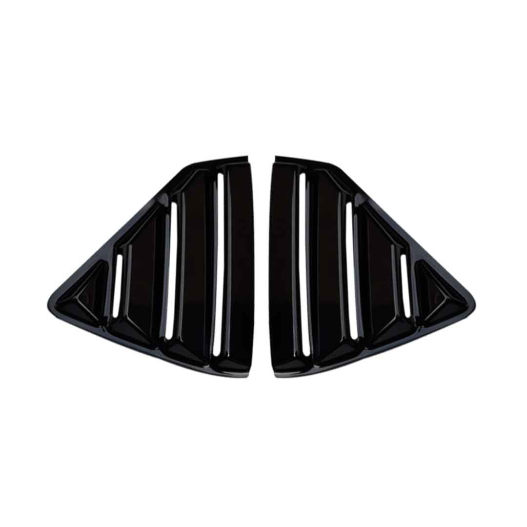 ABS Plastic Gloss Black Window Louver Compatible with I20 (2022-2025) – Stylish Rear Side Window Sunshade Cover – Set of 2 Pcs-image-20