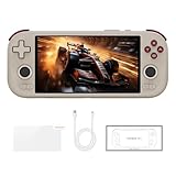 Mangmi Air X Game Console,5.5 Inch IPS LCD Android 14 System and 5000mAh Battery Video Games Consoles,with DDR4+64G eMMC and Wireless Networt Console Casual Game Console RGB Joystick/6-Axis(Gray)