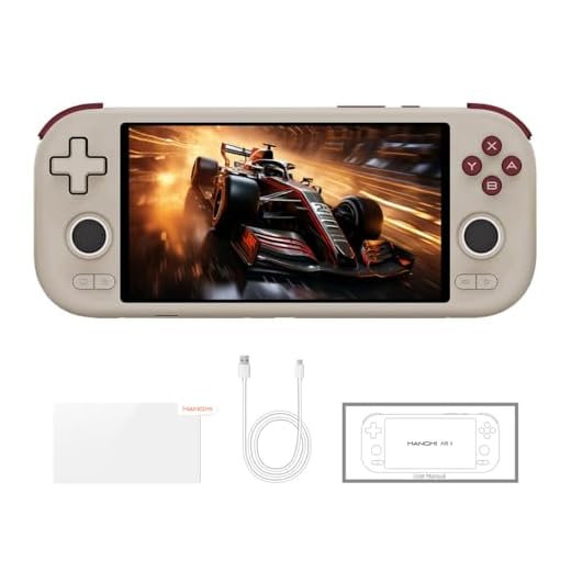 Mangmi Air X Game Console,5.5 Inch IPS LCD Android 14 System and 5000mAh Battery Video Games Consoles,with DDR4+64G eMMC and Wireless Networt Console Casual Game Console RGB Joystick/6-Axis(Gray)