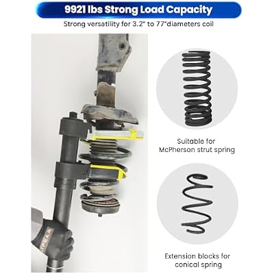 ATPEAM Macpherson Strut Spring Compressor Kit Universal Interchangeable Fork Coil Extractor Tool Set