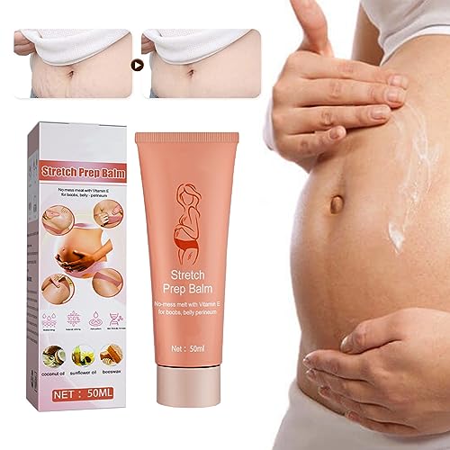 Creme para Estrias de Gravidez, Creme Suave para Estrias, Massagem Portátil, 50ml, Hidratação Segura