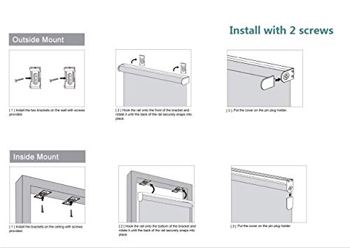 image for Matinss Window Shades for Home, Blackout Shades Cordless Blinds for Be