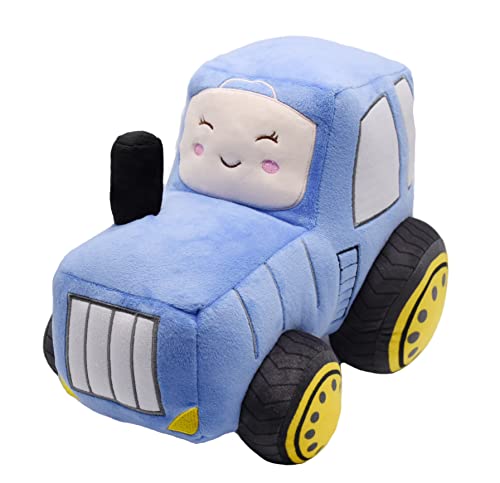 Yonlit Soft Plush Tractor Stuffed Truck Toy Super Cute Car Plushie Throw Pillow Excellent Gifts For Kids Or Birthday Party 12 Inches (Blue) #TOP2