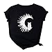 KEERADS- Casual Femme Tee Shirt Motif imprimé, Vetements Swag Marque col Rond Manche Courte & Slim fit Classic, Chat t-Shirt Mode Fashion Ladies Short Tee T-Shirt Femme