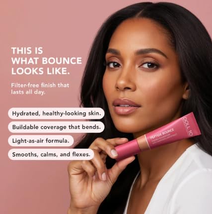 Doll 10 Peptide Bounce Flexible Foundation w/Marshmallow Extract – Hydrating Serum Cream Foundation for Mature Skin – Lightweight, Natural & Clean Makeup w/Medium Buildable Coverage - (Medium) - Image 4