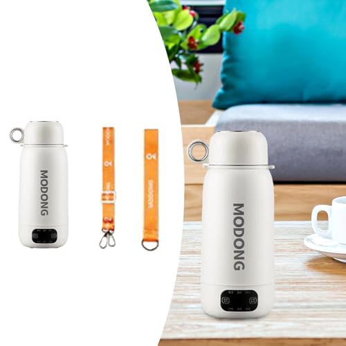 Hervidor eléctrico portátil con doble tapa para viaje miniatura 2