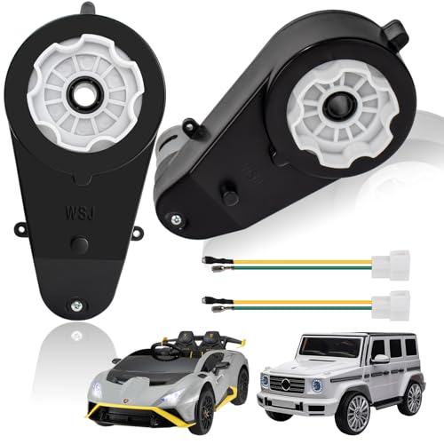 2Pcs 24V Replacement Parts for Kids Ride On Toy Car,24 Volt 40000RPM Gear Box for Kids Electric Ride On Toy Car,24V RS555 Rides On Toys Cars Conversion High Speed Drive Engine Motor Gearbox