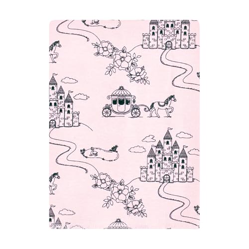 Image of Hudson Baby Unisex Baby Flannel Burp Cloth 12pk, Fairytale Princess, One Size