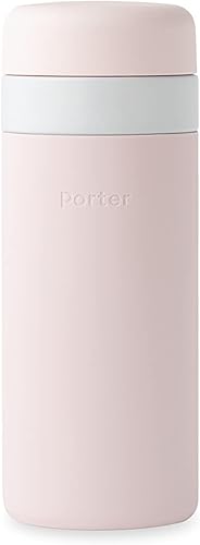 Vista 11 de W&P Porter Botella aislada de 16 onzas, revestimiento de cerámica Clean Taste para agua, café y té, boca ancha aislada al vacío, apta para Crema