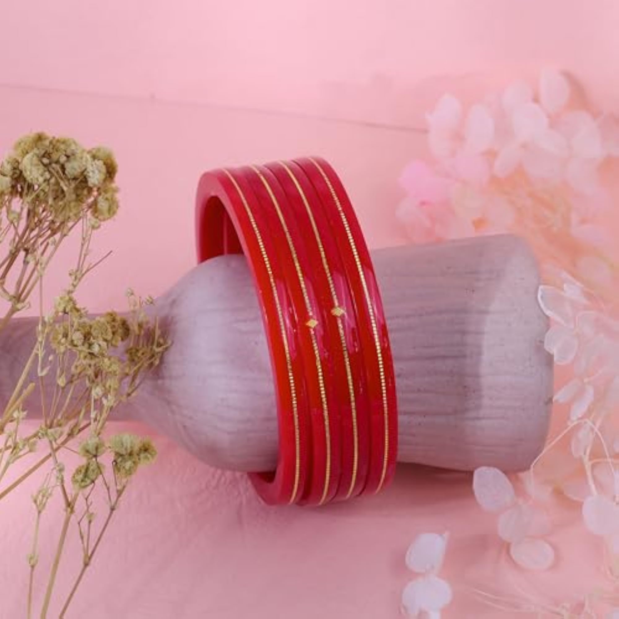 Women's 22K Pola Bangles, Pair for Gifting