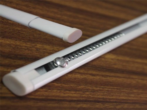 Corredocasa Bacchetta Estendibile per Tende o Tendine a Molla Interna Regolabile Bastoncino in Alluminio Adatti per Casa Albergo o B&B Colore Bianco in Diverse Misure (56-90 cm