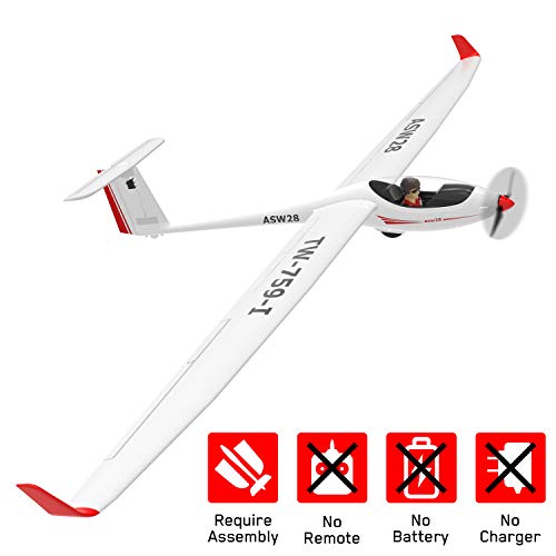 Volantexrc Rc Glider Airplane Asw28 Electric Rc Sailplane 2.6M Wingspan & Plastic Unibody Fuselage Brushless Pnp Version With Power Brushless Motor No Remote No Battery (759-1 Pnp) #TOP1